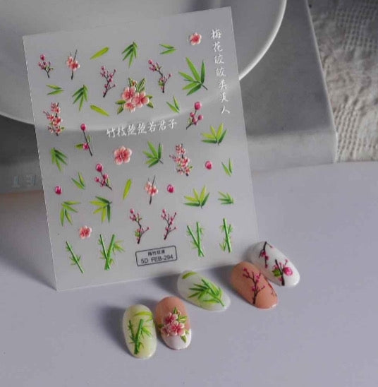 Stickers relief SAKURA BAMBOU