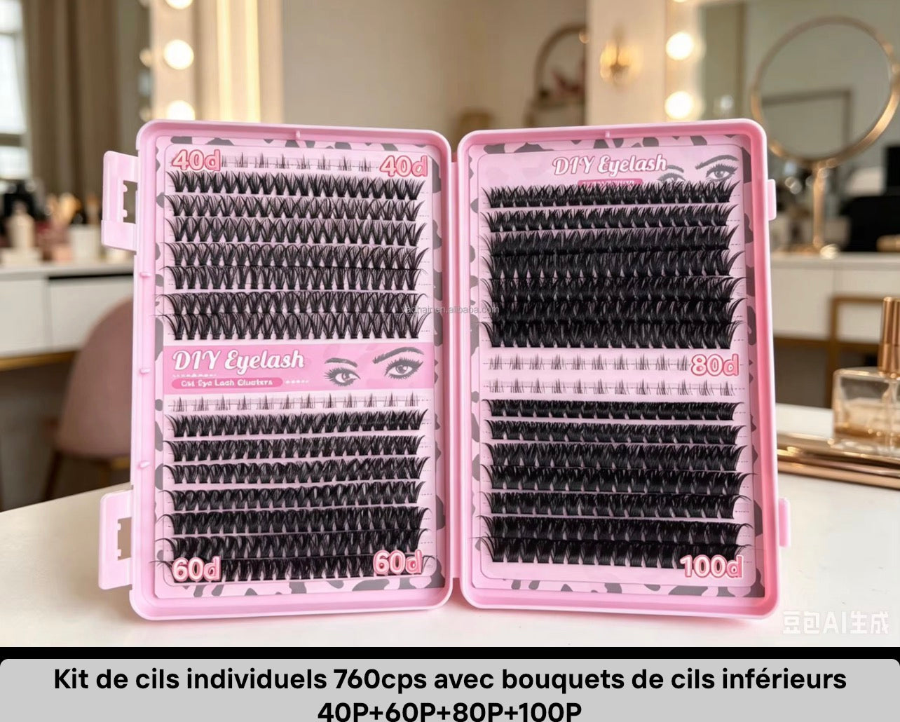 ⭐ Fiche Produit – Kit de Cils Individuels & Clusters Cat Eye