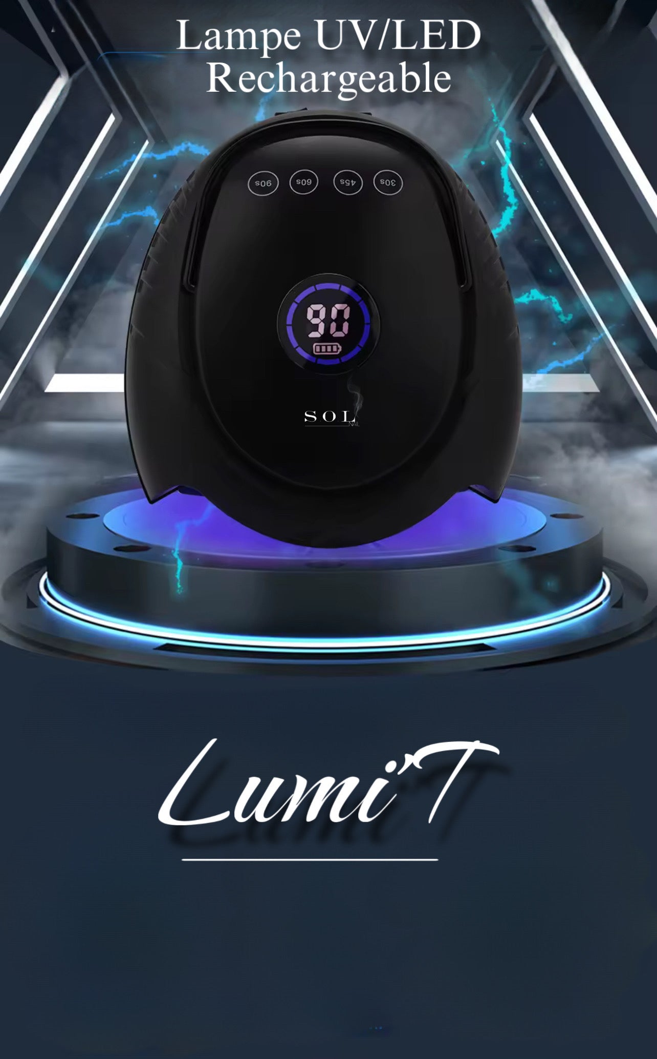 NEW Lampe UV/LED rechargeable Lumi’T PRÉ-COMMANDE