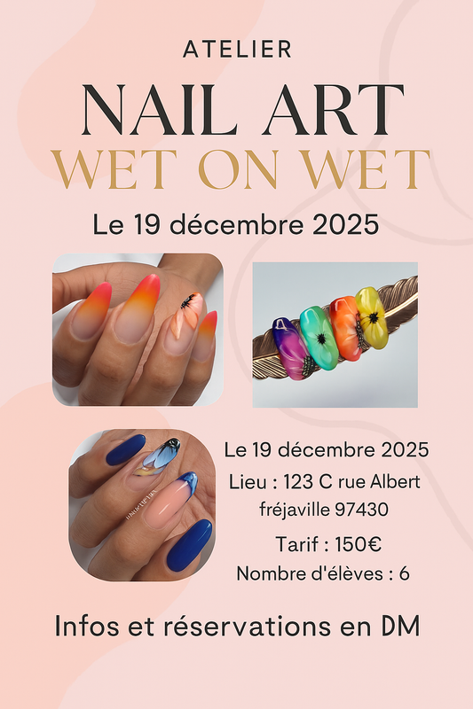 Atelier Formation Nail art Wet On Wet le 19 décembre 2025